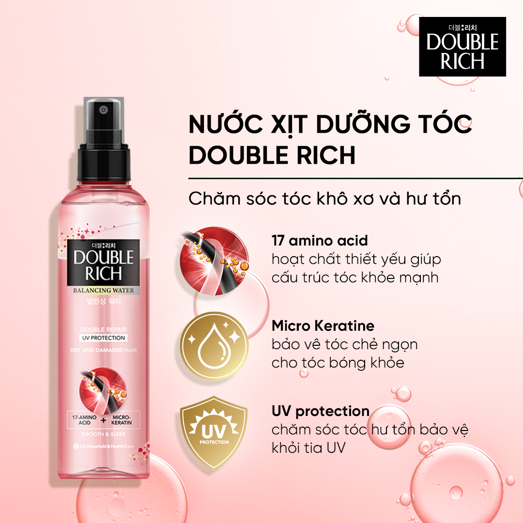 Nước Xịt Dưỡng Tóc DOUBLE RICH BALANCING WATER EXTRA DOUBLE REPAIR120ml/250ml