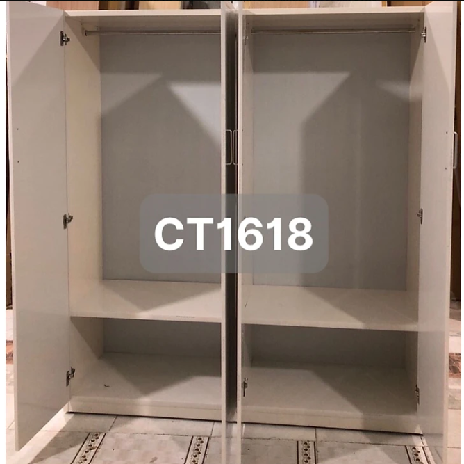 Tủ quần áo nhựa 4 cánh thanh treo ĐV Tundo 164 x 185 x 47 cm nhiều màu lựa chọn
