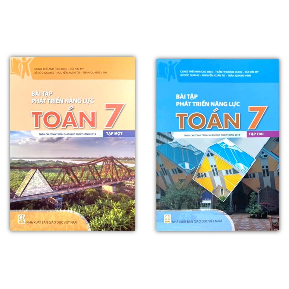 Sách - Combo Bài tập phát triển năng lực toán 7 - tập 1 + 2 ( theo chương trình giáo dục phổ thông 2018 )