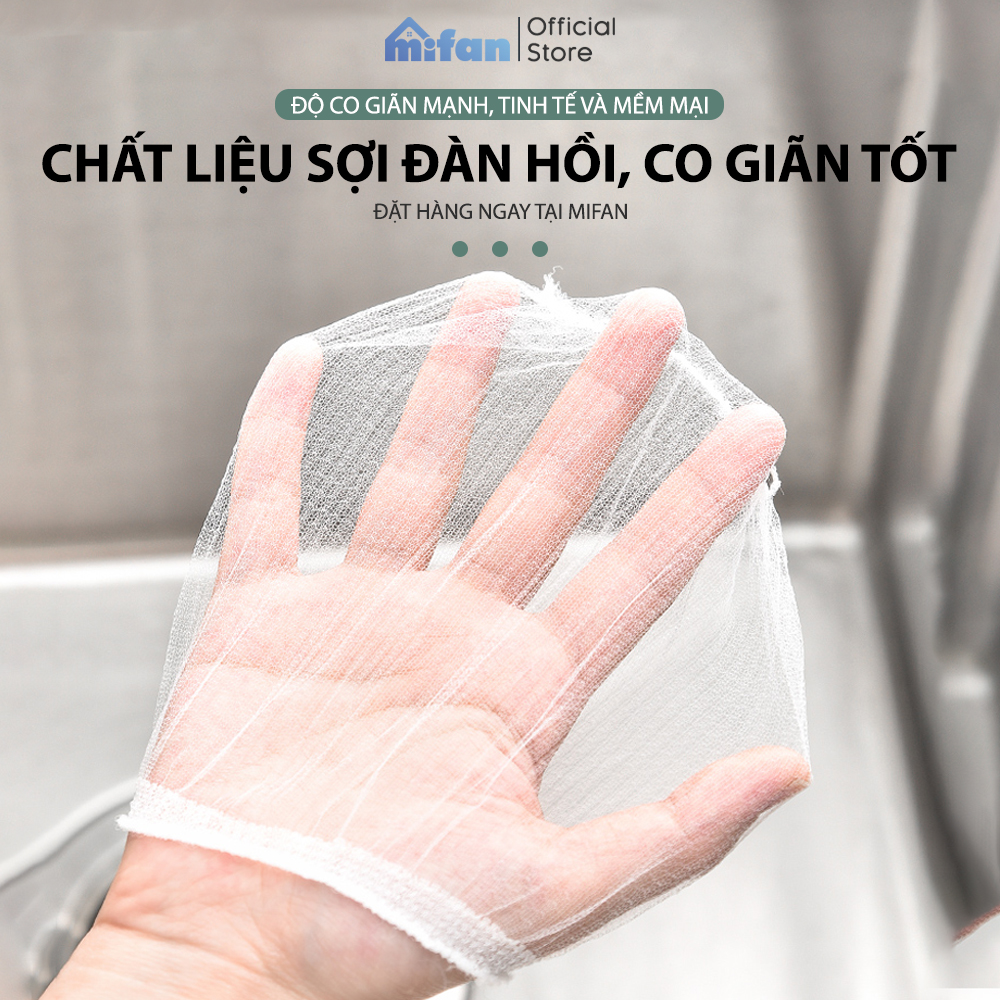 Túi Lọc Rác Bồn Rửa Chén Bát JOYLOT - Túi Lưới Vải Tự Phân Huỷ Có Chun Miệng Túi - Mifan Hàng Chính Hãng