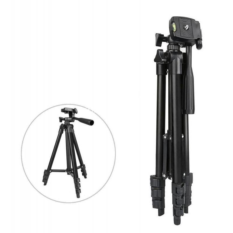 Gậy Tripod 3 chân 3366 Kèm giá đỡ cho điện thoại / Gậy 3120 /Chân siêu chắc chắn,cao cấp tương thích với nhiều dòng máy