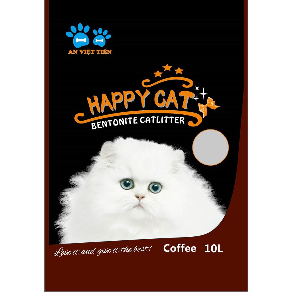 Cát vệ sinh Happy Cat 10L (4 mùi) - khử mùi siêu tốt