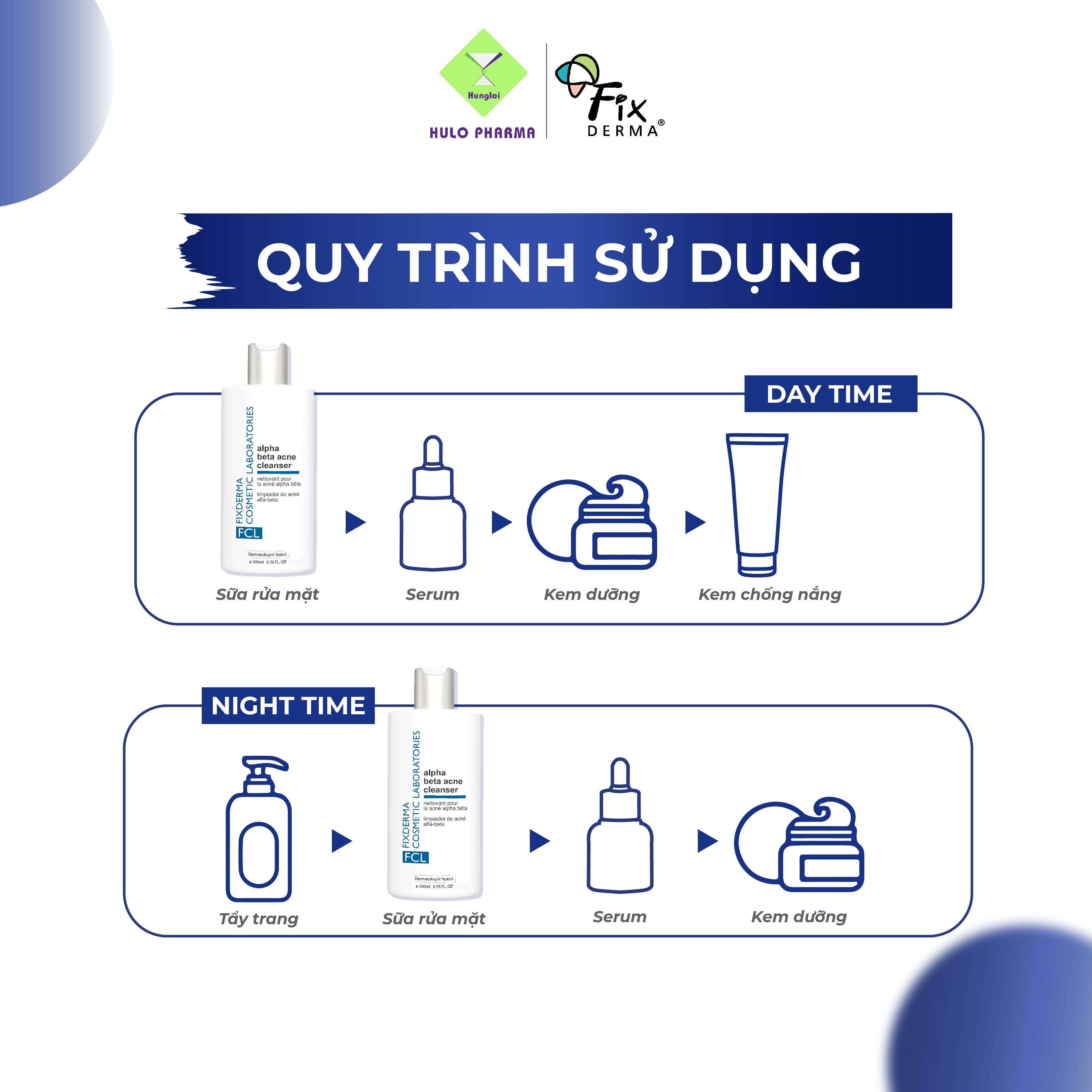 Sữa Rửa Mặt Làm Giảm Mụn Fixderma FCL Alpha-Beta Acne Cleanser - 200ml