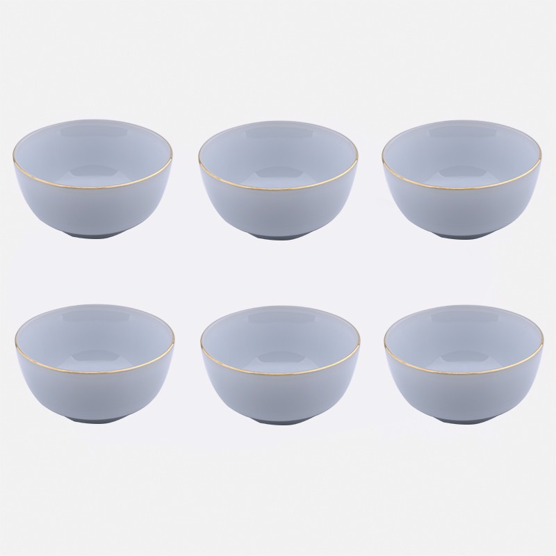 Bộ 6 bát cơm Thủy tinh ngọc màu Luxury