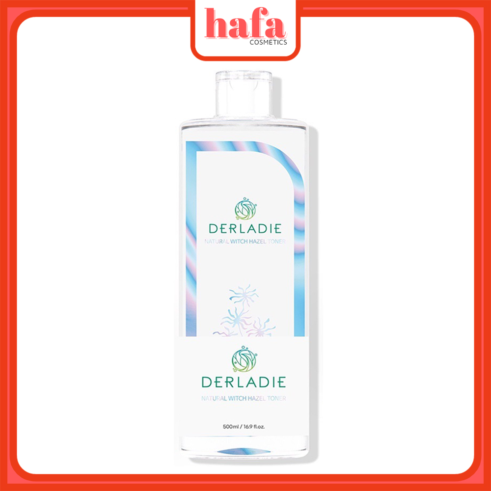 Nước cân bằng da , dưỡng da mụn thu nhỏ lỗ chân lông Derladie Natural Witch Hazel Toner 500ml