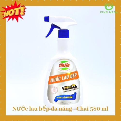 Nước lau bếp TinTin tẩy dầu mỡ đa năng khử mùi hôi, diệt khuẩn, đánh bật nấm mốc, vết dầu mỡ và các vết bẩn bếp