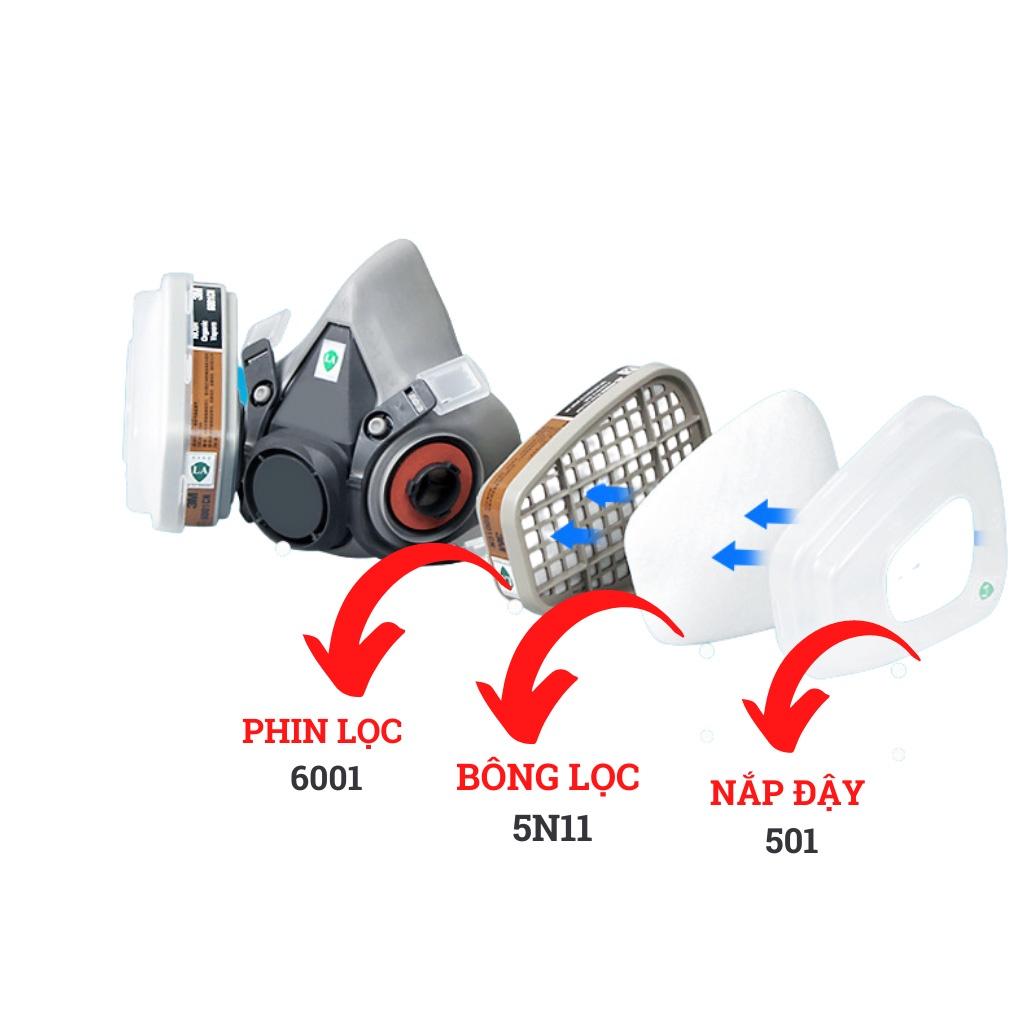 Mặt nạ phòng độc , mặt nạ chống độc kèm kính giá rẻ mặt nạ phòng độc, chống bụi, chống hơi độc hại, hóa chất, phòng cháy