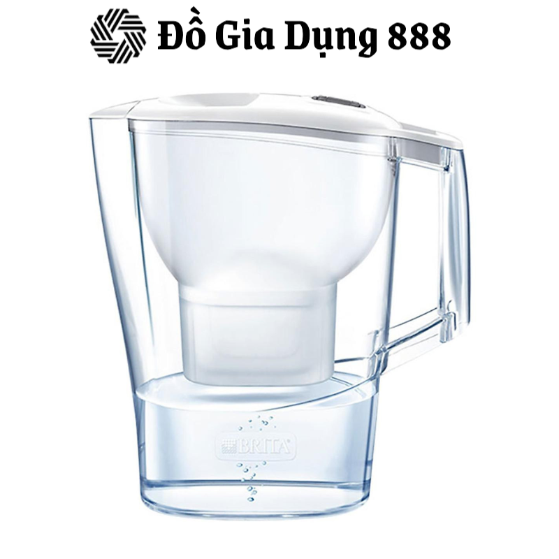 Bình Lọc Nước BRITA Aluna Cool White Loại Bỏ 99% Vi Khuẩn, Tạp Chất, Cặn Bẩn Trong Nước, Nhập Đức