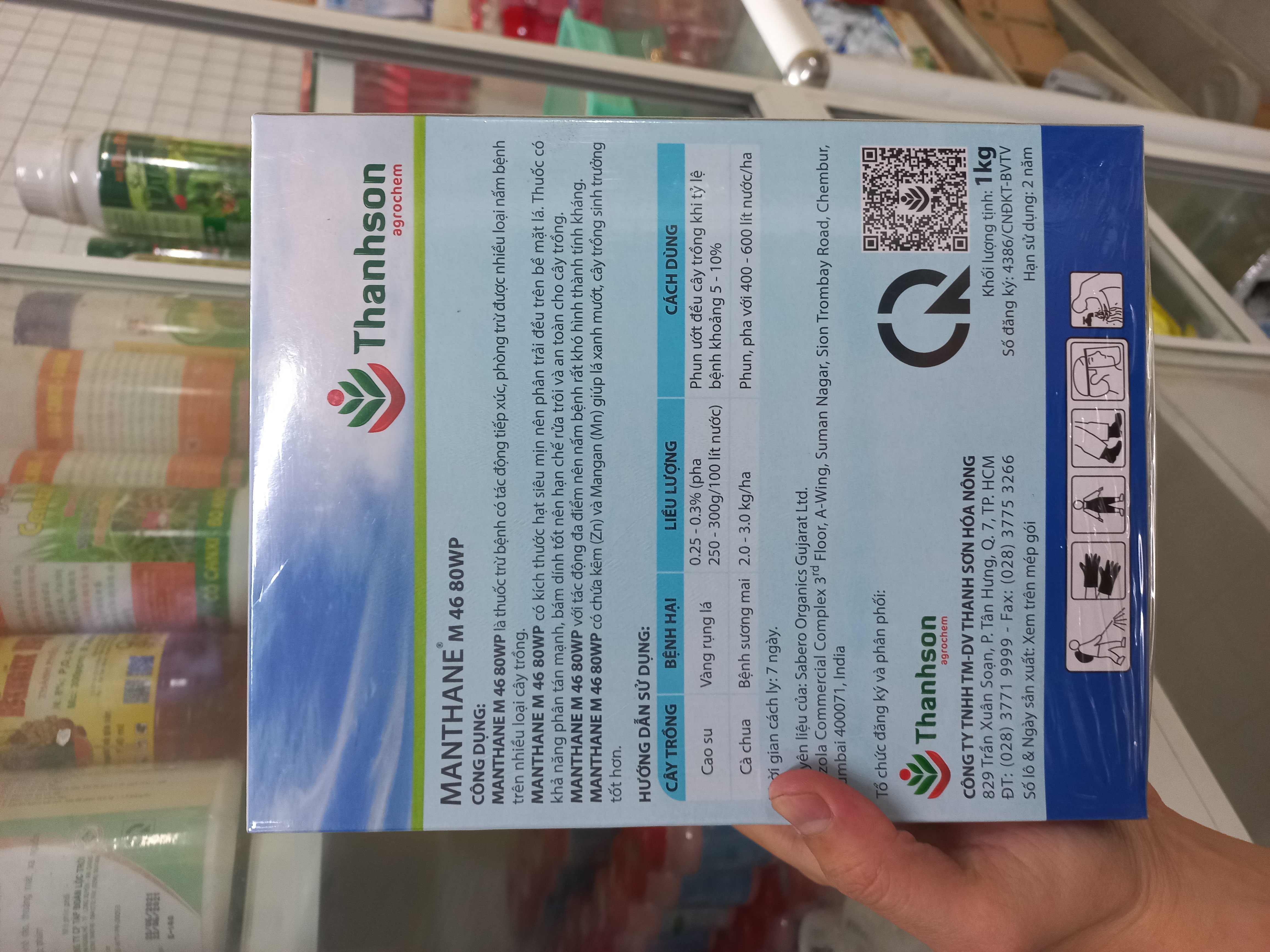 Thuốc trừ nấm bệnh Manthane M 46 80WP 1kg