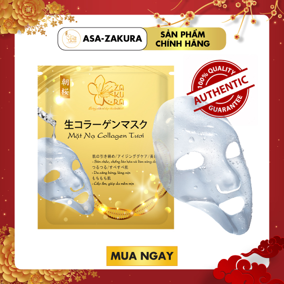 MẶT NẠ COLLAGEN TƯƠI ASA ZAKURA