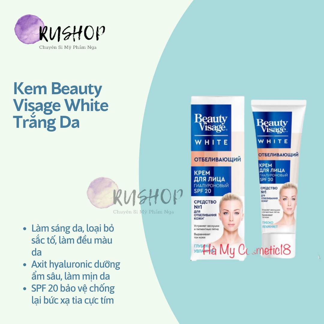 Kem Beauty Visage White trắng da mờ nám tàn nhang