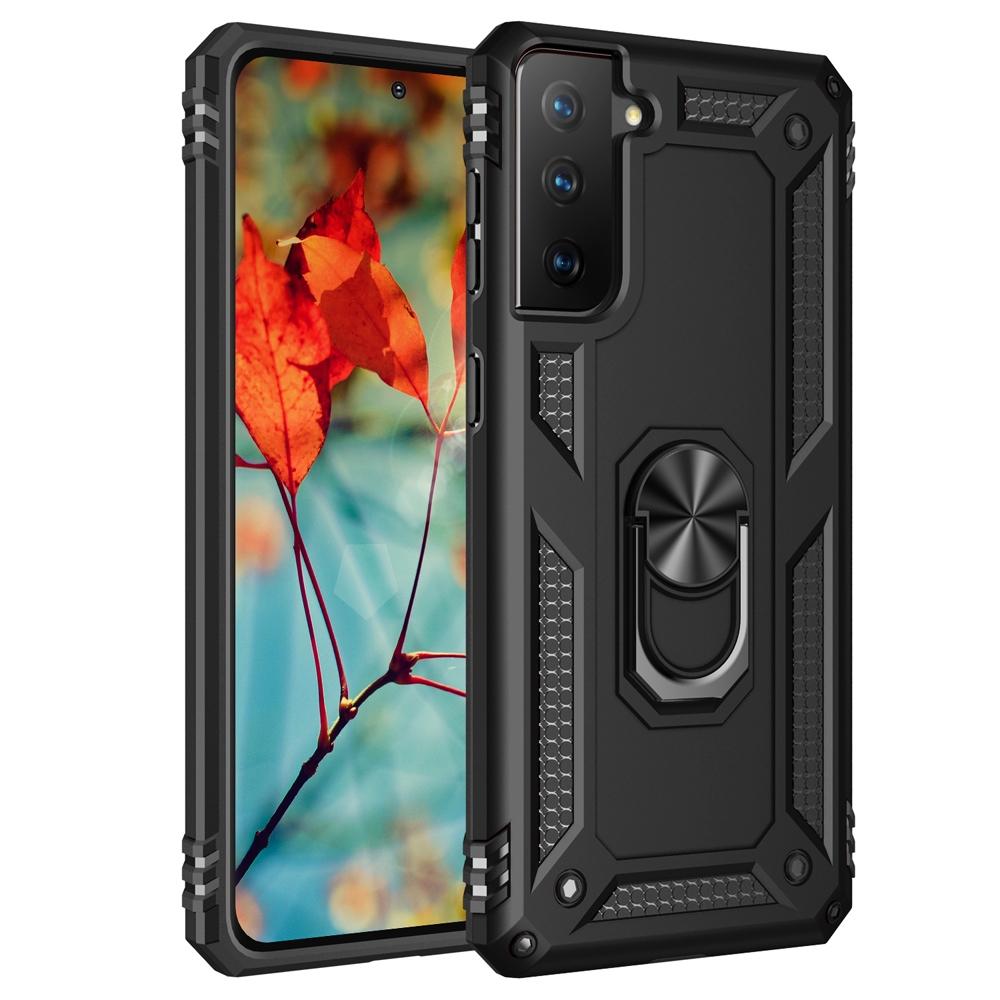 Ốp lưng cho Samsung S21 FE chống sốc 2 lớp kèm nhẫn iring làm giá đỡ cho Samsung S21 FE 5G