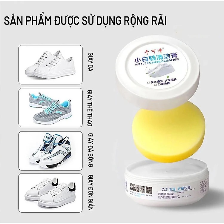 Sáp lau giày siêu sạch 260g tặng kèm mút lau GD687-SapDGiay