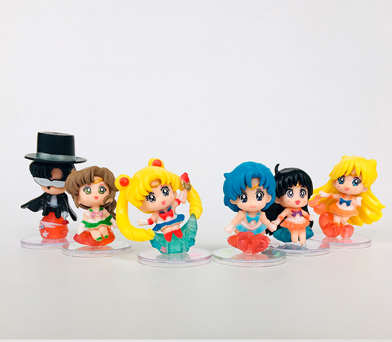 Bộ 06 Mô Hình Thủy Thủ Mặt Trăng - Sailor Moon