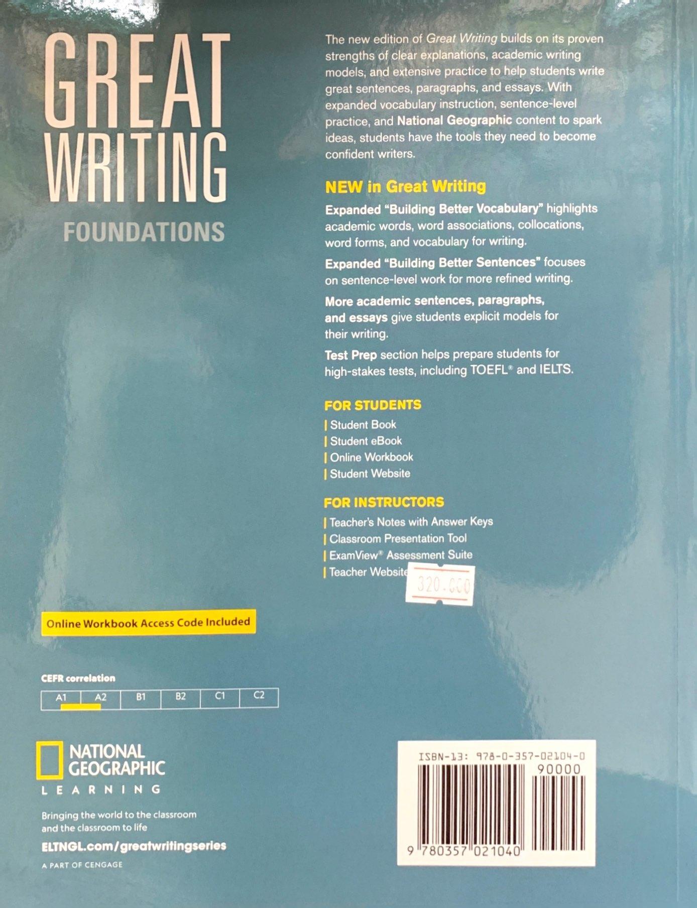 Great Writing Foundations: Student Book With Online Workbook 5th Edition
