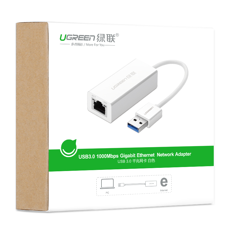 Bộ chuyển đổi USB 3.0 sang LAN 10/100/1000 Mbps CR111 20255 - Hàng chính hãng