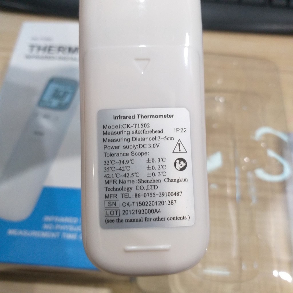 nhiệt kế điện tử hồng ngoại đo thân nhiệt cơ thế cho gia đình loại Cao Cấp - hàng chính hãng
