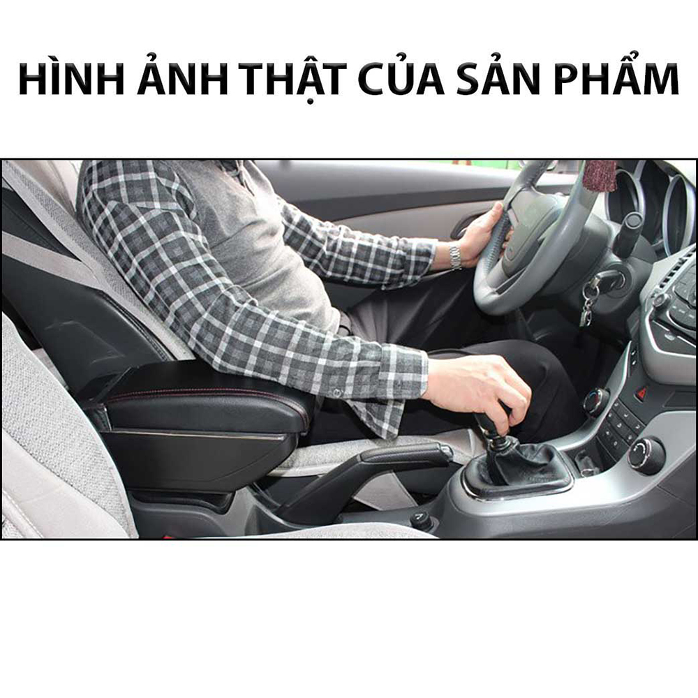 Hộp Tỳ Tay Ôtô Dành Cho HONDA BRIO -Tích Hợp 7 Cổng USP, Kết Hợp Hộp Lưu Trữ Mở Xoay Lắp Hộp 