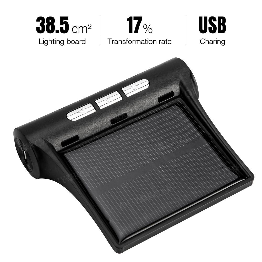 Hệ thống giám sát áp suất lốp xe thông minh TPMS màn hình LCD kỹ thuật số có cổng USB