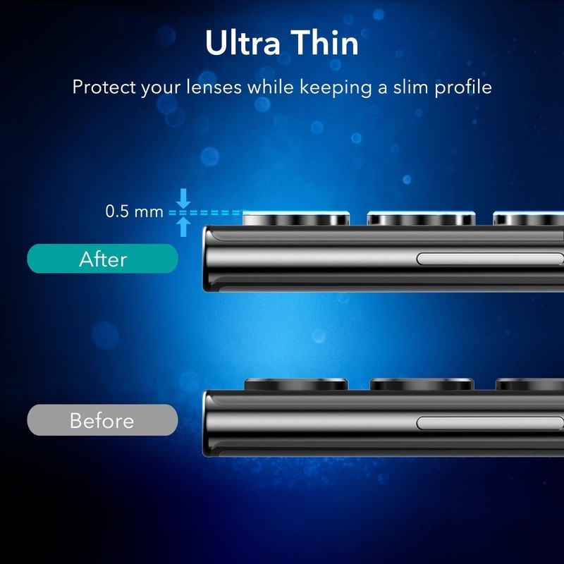 Len Camera Trong Suốt KUZOOM Cho Samsung S24 Ultra / S25 Ultra / S26 Ultra – Bảo Vệ Ống Kính Toàn Diện, Giữ Nguyên Vẻ Đẹp Nguyên Bản - Hàng chính hãng