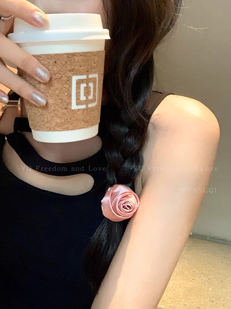 Kẹp tóc nơ hoa hồng nhiều mẫu