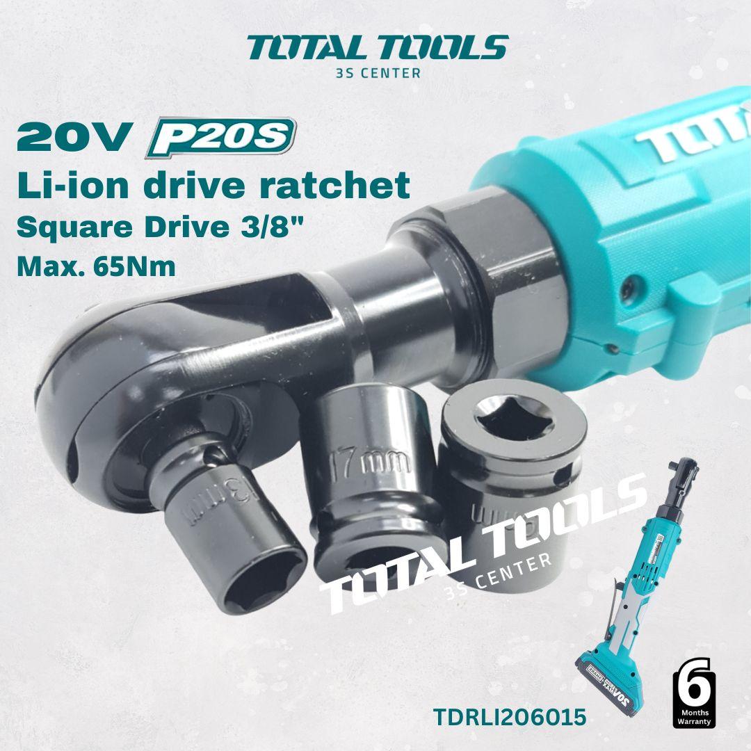 MÁY BẮN BULONG GÓC DÙNG PIN LITHIUM 20V TOTAL TDRLI206015 - HÀNG CHÍNH HÃNG