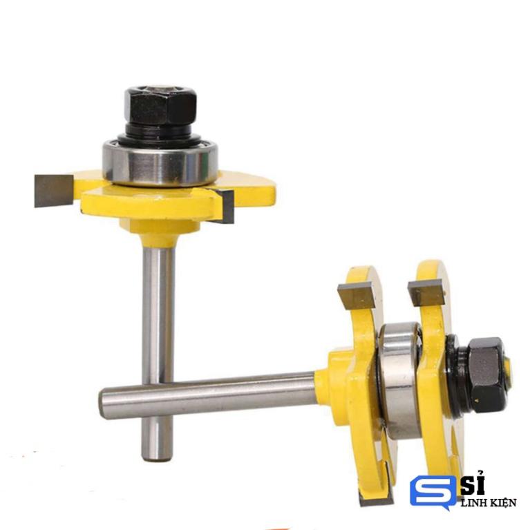 Bộ 2 mũi phay ghép ván gỗ hoặc khách tuỳ chọn