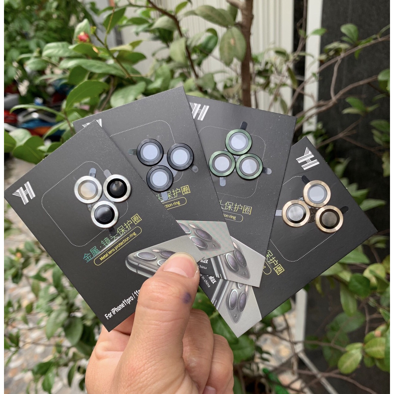 Bộ 3 Vòng Bảo Vệ Camera IPhone 11Pro/ 11Pro Max -  Chống Bụi, Hạn chế vân tay & Mờ Camera - Bảo Vệ Toàn Diện