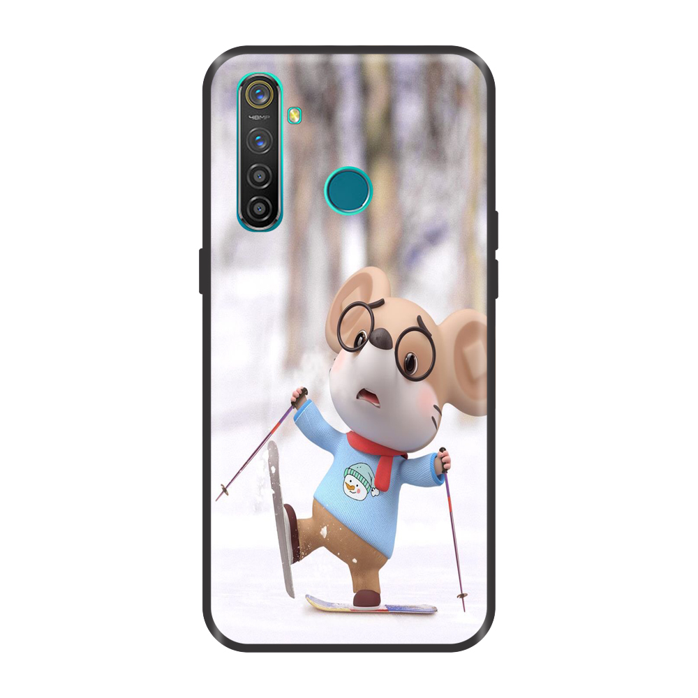 Ốp lưng TPU viền dẻo cho điện thoại REALME 5 PRO Hình Chuột Tết 2020 - Mẫu 21
