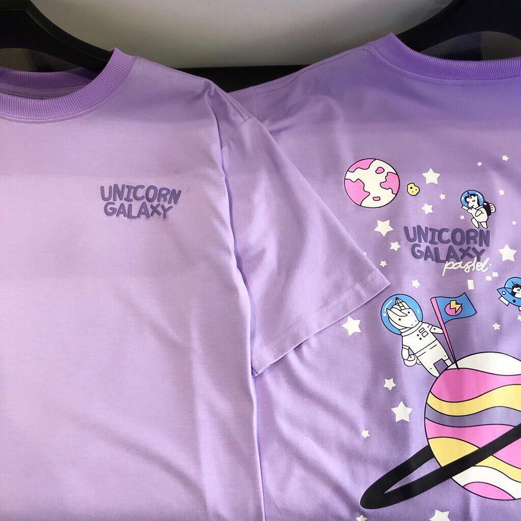 Áo thun tay lỡ form rộng GALAXY UNICORN ulzzang COUPLE UNISEX