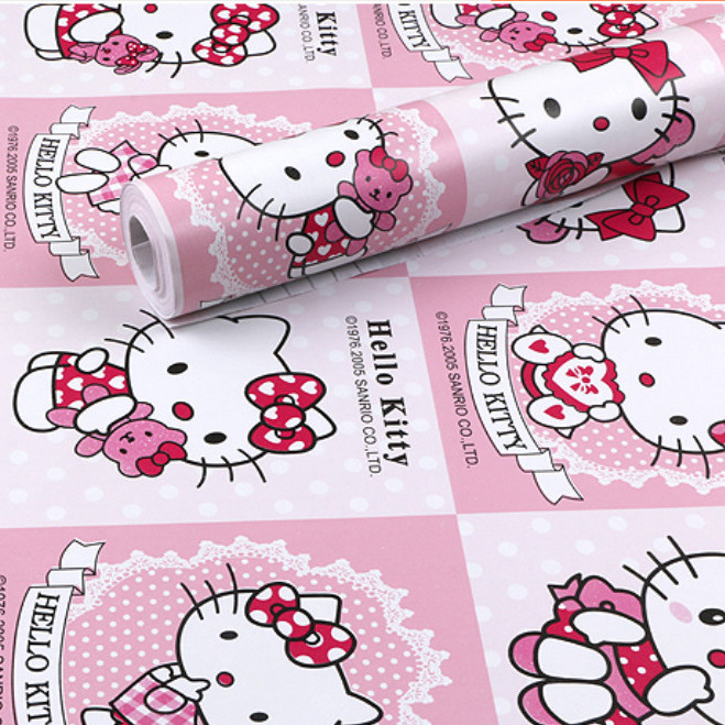 Cuộn 5 Mét Decal Giấy Dán Tường Bộ Sưu Tập Kitty