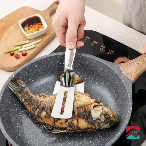 KẸP GẮP INOX DỤNG CỤ LÀM BẾP ĐA NĂNG KẸP GẮP ĐỒ NÓNG NHƯ BÍT TẾT, CÁ RÁN, THỊT NƯỚNG CHUYÊN DỤNG TIỆN ÍCH