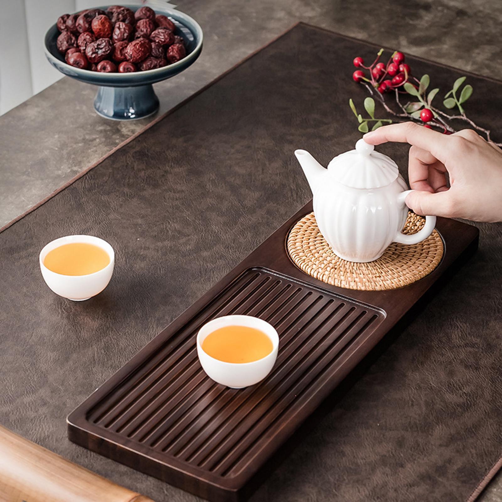Rectangular Japanese Tea Serving Tray Household Tea Board for Travel Accessories