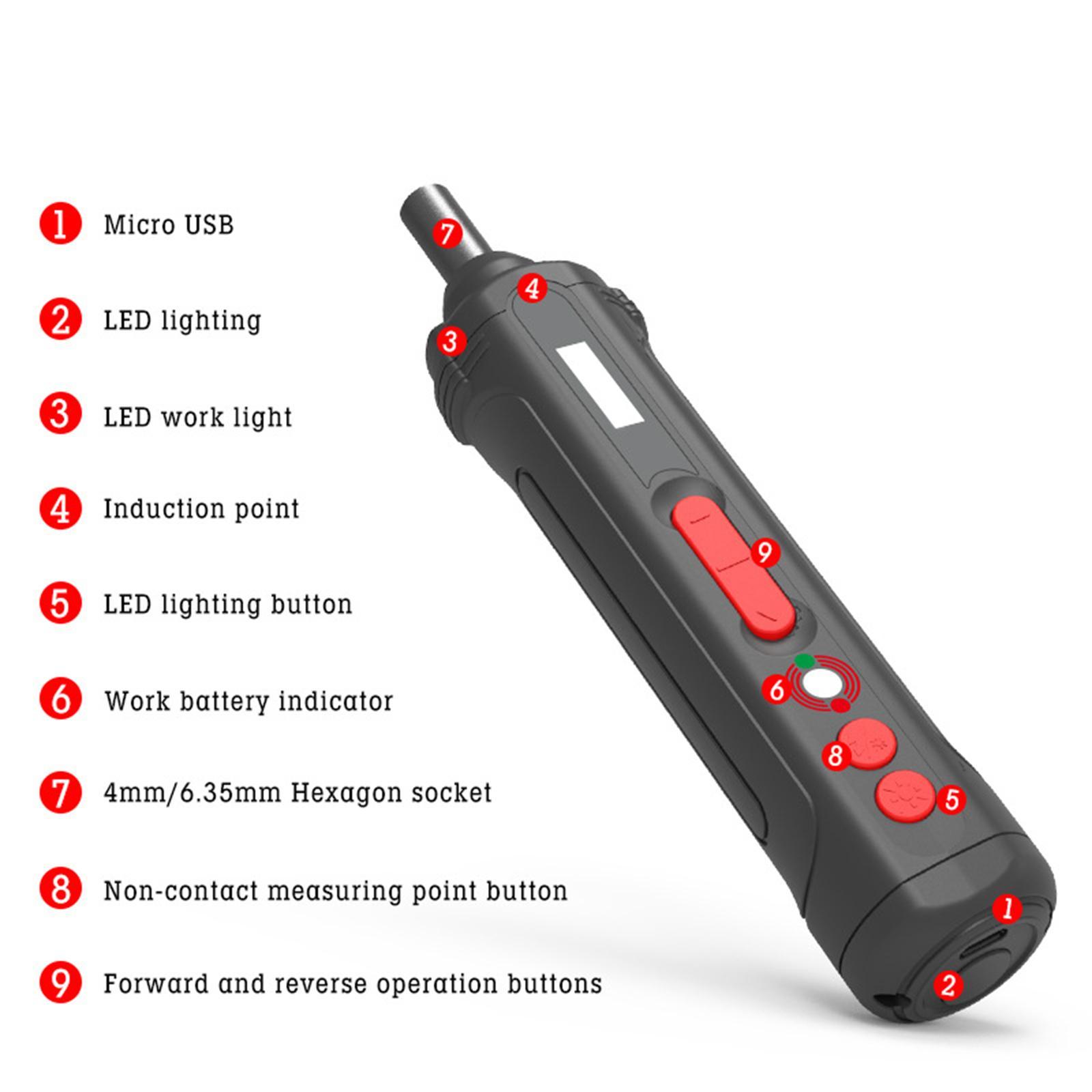 3.6V Electric Screwdriver with 19Pcs Screwdriver Bits for Home Repair Tools