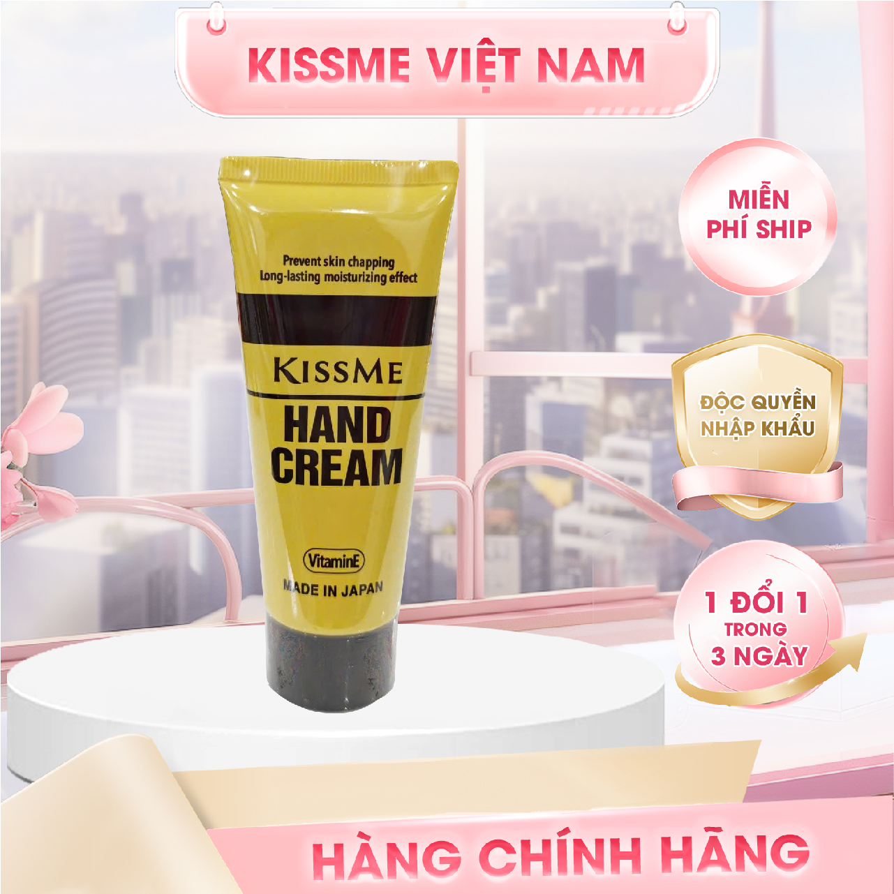 Kem Dưỡng Ẩm Và Làm Mềm Da Tay Kissme Moisturizing Hand Cream (2 Size)