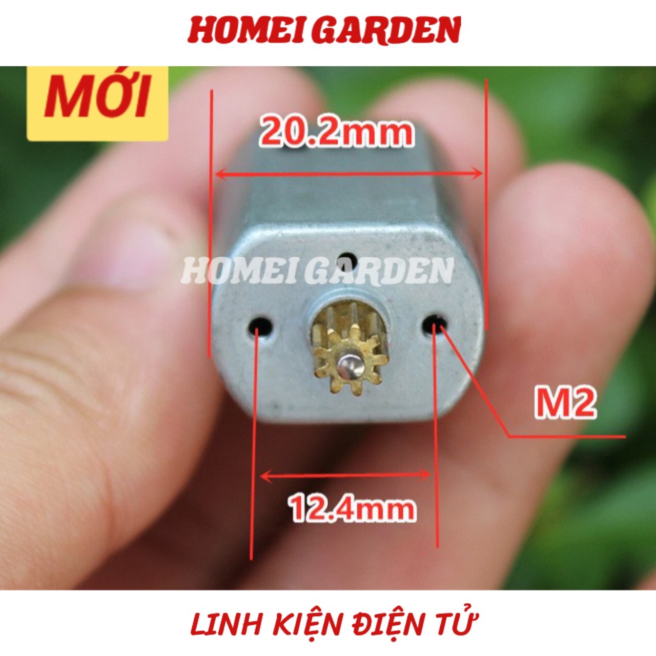 Motor mini 132 3,7V 21500 vòng/phút tốc độ cao kèm jack và bánh răng mới 100% - HM0116