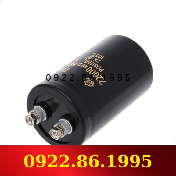 Tụ Điện Trục Vít Điện Phân 22000UF 80V Bộ Nguồn Amp Âm Thanh, 50X80Mm 105 ℃ hàng mới về