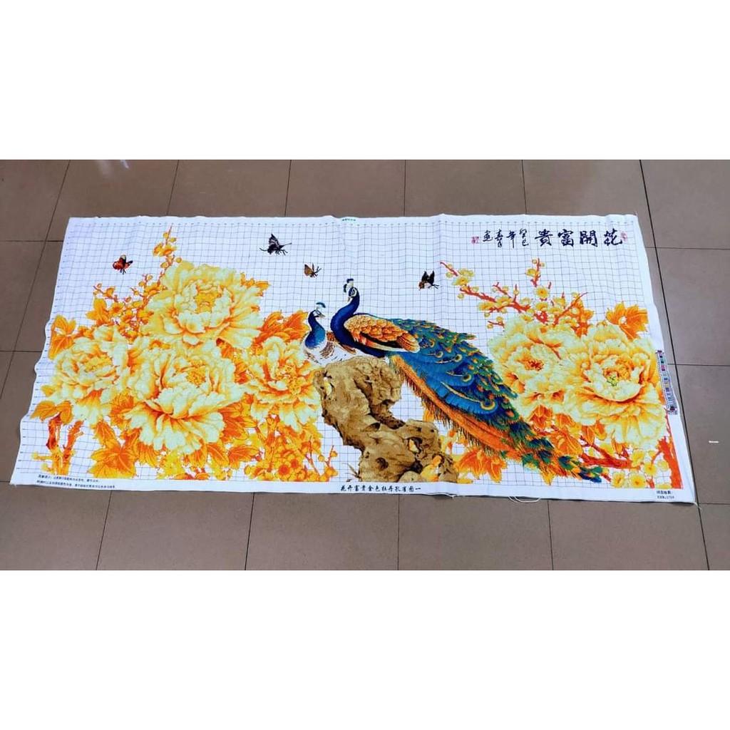 Tranh Thêu Chữ Thập Mẫu Công Phu Thê Viên Mãn Gia Hoà Vạn Sự Hưng 31