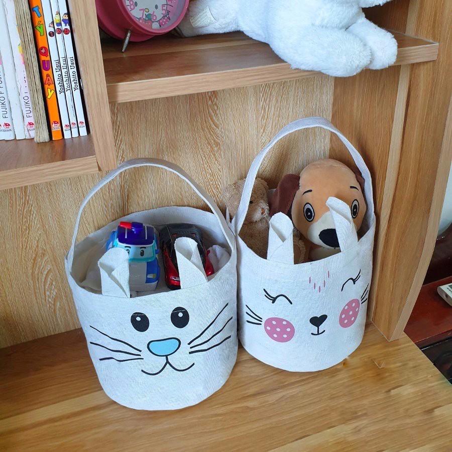 GIỎ ĐỰNG ĐỒ CÁ NHÂN siêu cute chống thấm size đường kính 20cm, cao 20cm