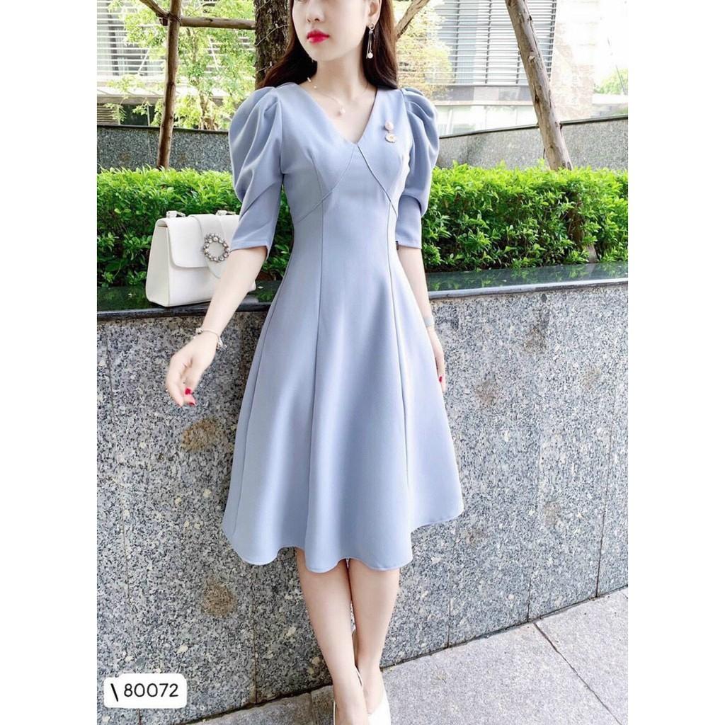 ĐẦM UMI XINH XẮN,HỌA TIẾT TRƠN NHƯNG KHÔNG KÉM PHẦN SANG TRỌNG