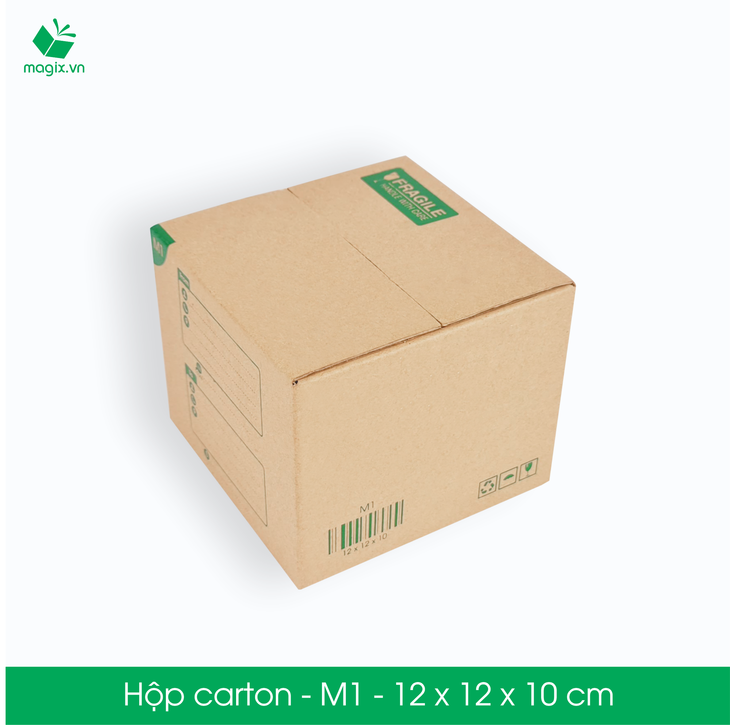 M1 - 12x12x10 cm - 20 Thùng hộp carton