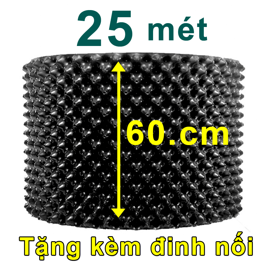 25 MÉT Bầu ươm cây V6 CAO 60CM dày 6mm, cắt theo mét dài khách đặt, tặng ốc vít-77903