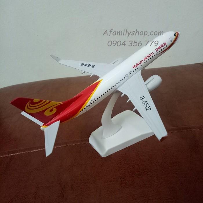 Mô hình máy bay tĩnh B737- 800 Hainam Airlines 20cm