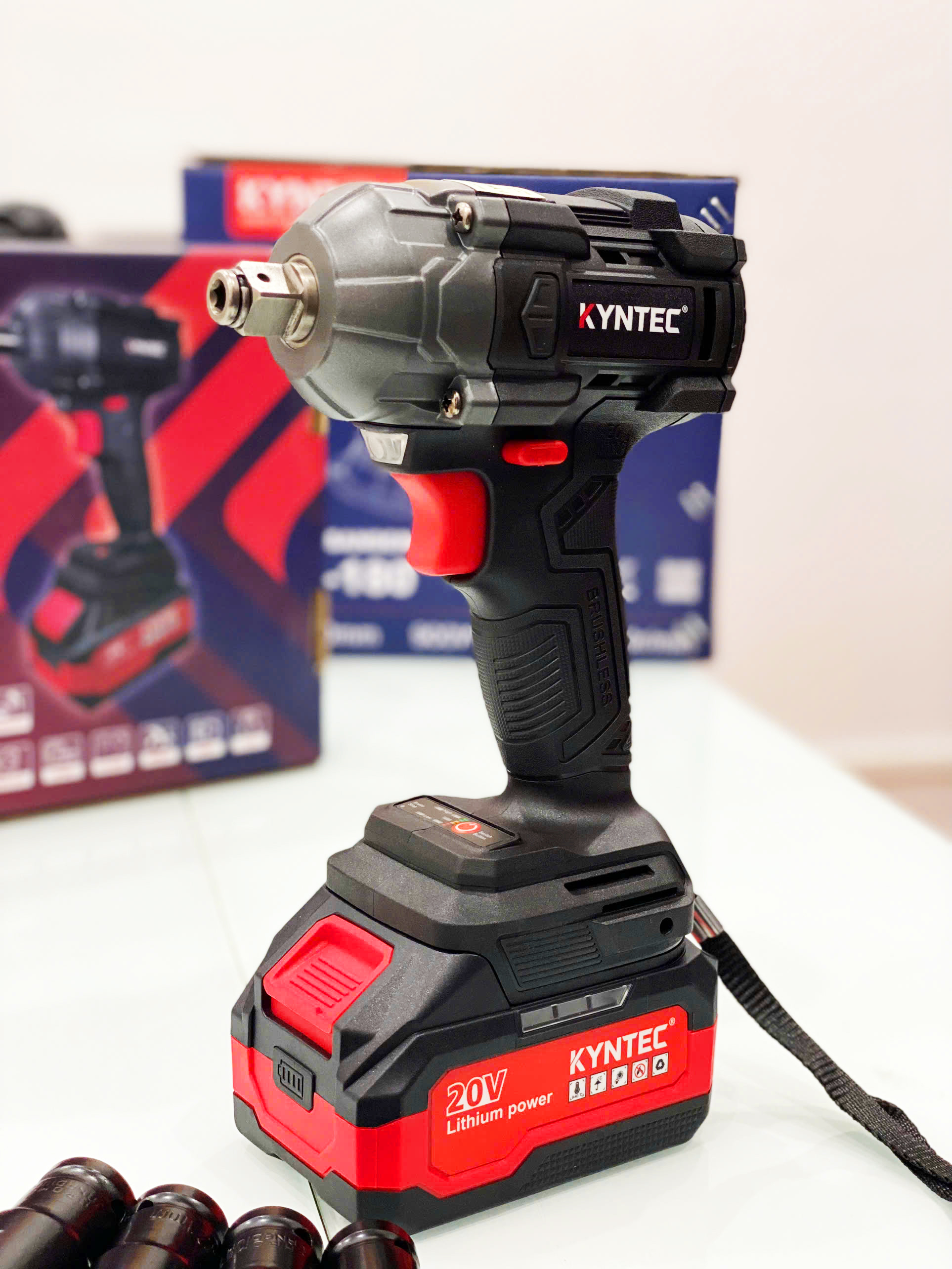 Thân máy siết bulong pin chính hãng Kynko Kyntec V20- KT78 -390 20V chân pin phổ thông (giá không gồm pin)