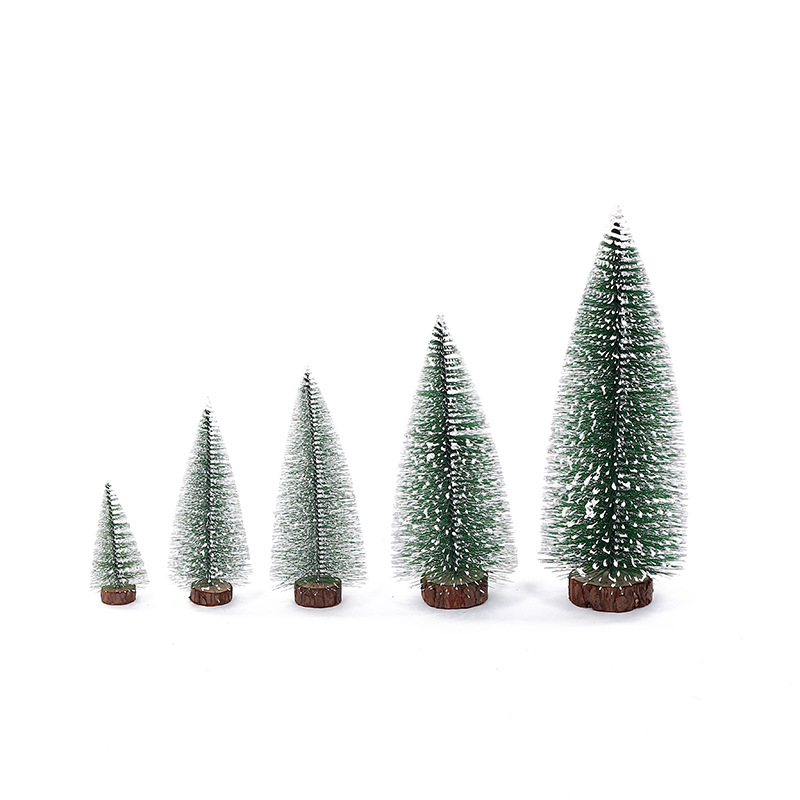 Combo 3 cây thông phủ tuyết trắng để bàn 20cm Giáng Sinh Noel 2020