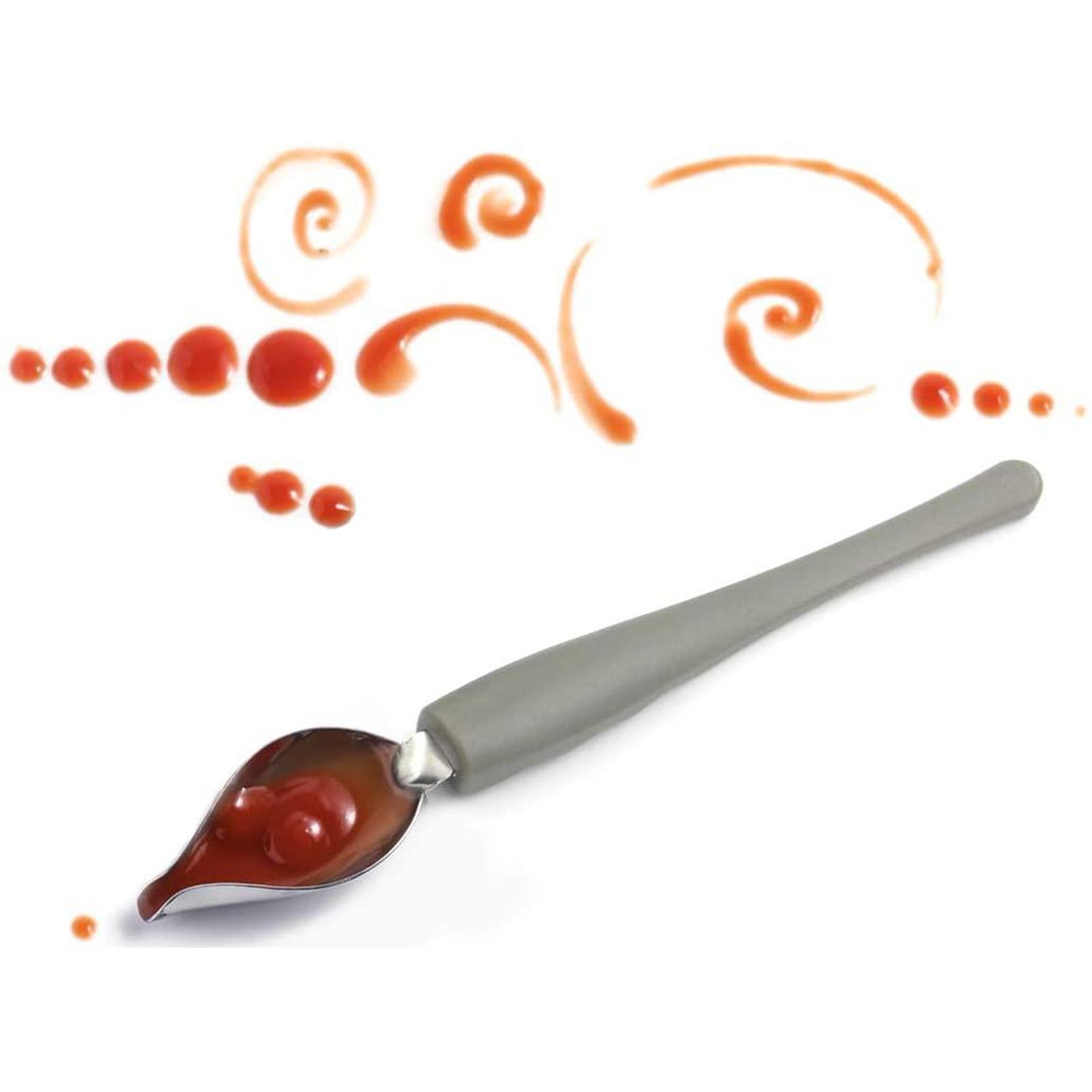 Plate Dish Sauce Painting Art Draw Tool Spoon