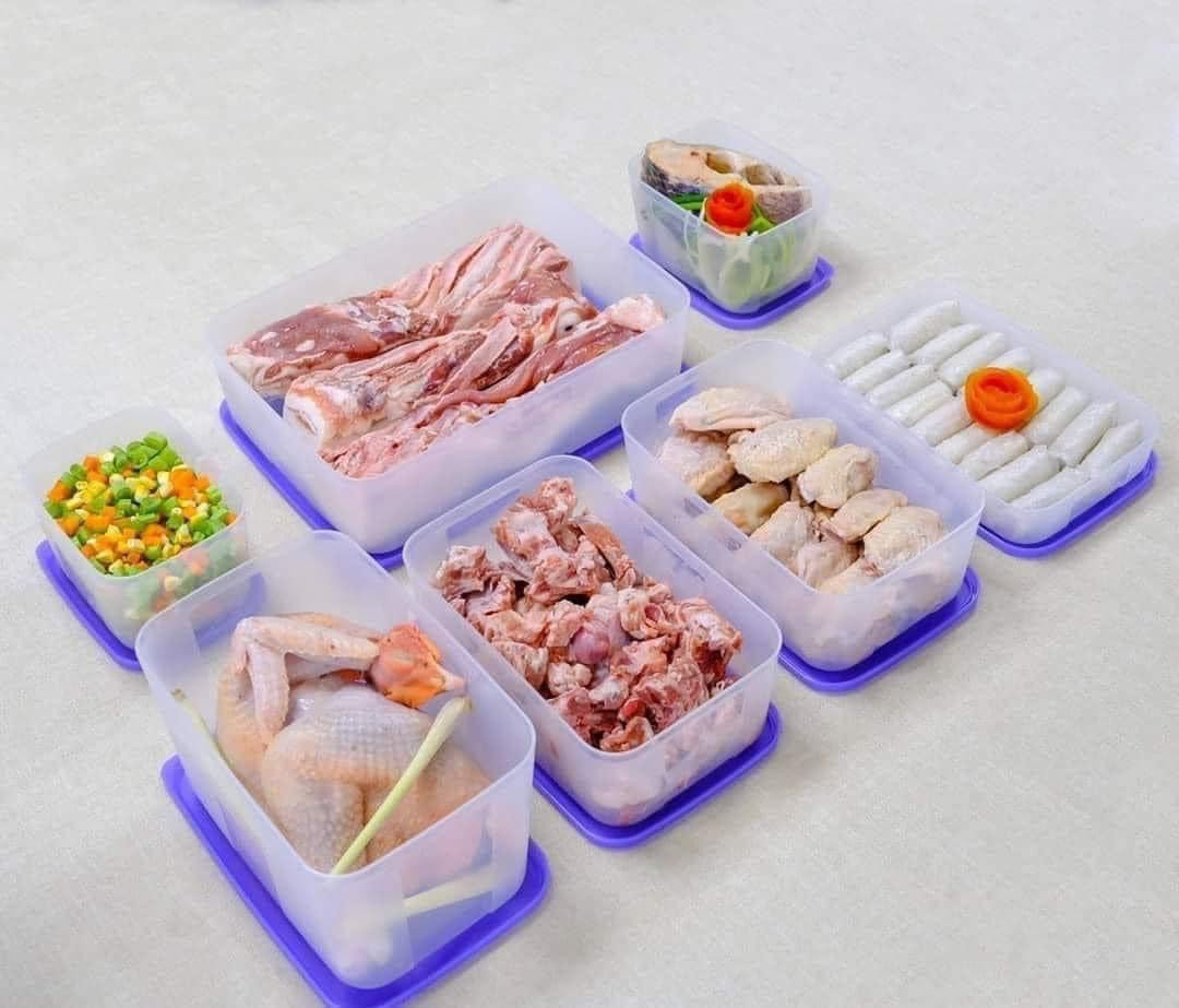 Bộ Hộp Trữ Đông Tupperware Essential Freezermate Set 7