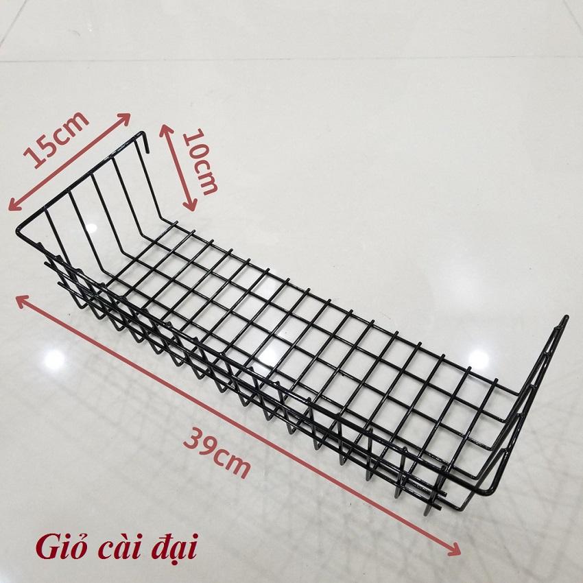 Giỏ Lưới Sắt Treo Đồ, Kệ Đựng Đồ Đa Năng Decor Phòng GS01