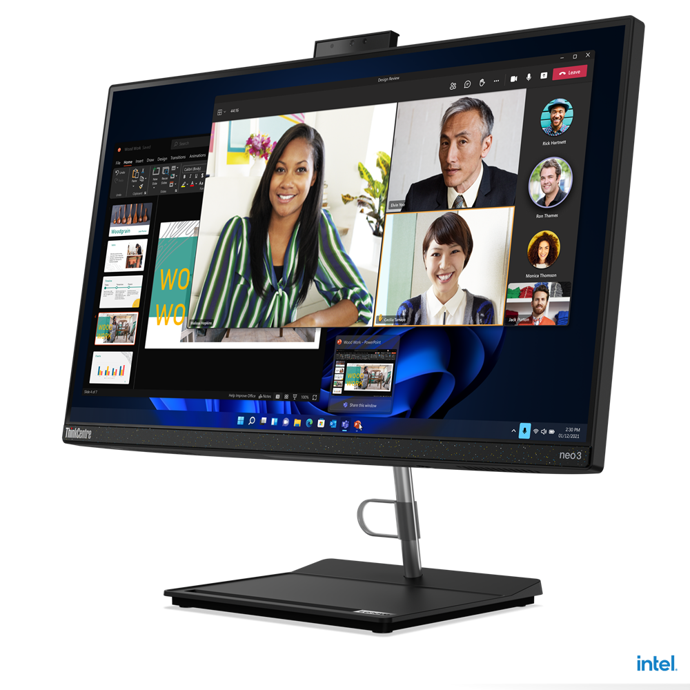 Máy Tính Để Bàn Tích Hợp Lenovo All in one ThinkCentre neo 30a 22 12B1002NVN / 12th Generation Intel Core i3-1220P (up to 4.4Ghz, 12MB)/ RAM 8GB/ 256GB SSD/ Intel UHD Graphics/  21.5inch/ K&amp;M/ Win 11H - Hàng Chính Hãng