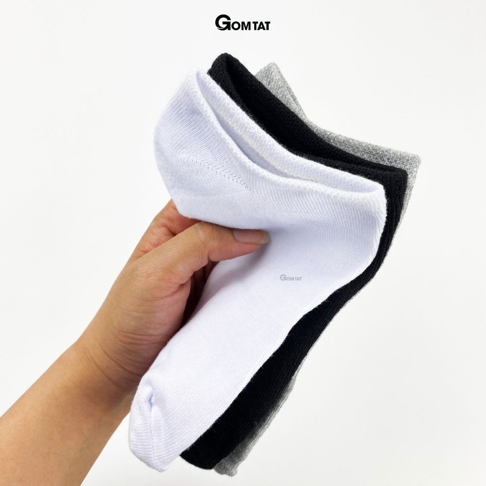 Combo 10 Đôi Tất Trơn Cổ Ngắn Nam Nữ VNXK Chuẩn Xuất Nhật , Vớ Cổ Ngắn Chất Liệu Cotton Thoáng Mát Khử Mùi - VOTRON-VNXK